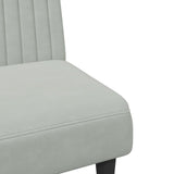 2 Piece Sofa Set Light Grey Velvet - Extra Image