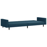 2 Piece Sofa Set Blue Velvet