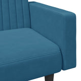 2 Piece Sofa Set Blue Velvet - Extra Image