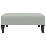 2 Piece Sofa Set Light Grey Velvet - Low Angle