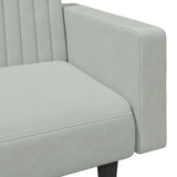 2 Piece Sofa Set Light Grey Velvet - Extra Image
