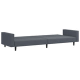 2 Piece Sofa Set Dark Grey Velvet
