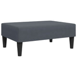 2 Piece Sofa Set Dark Grey Velvet - Close-Up Angle