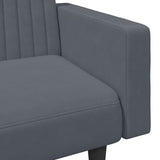 2 Piece Sofa Set Dark Grey Velvet - Extra Image