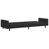 2 Piece Sofa Set Black Velvet