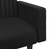 2 Piece Sofa Set Black Faux Leather - Extra Image