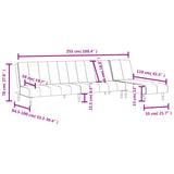 2 Piece Sofa Set Black Velvet - Extra Image