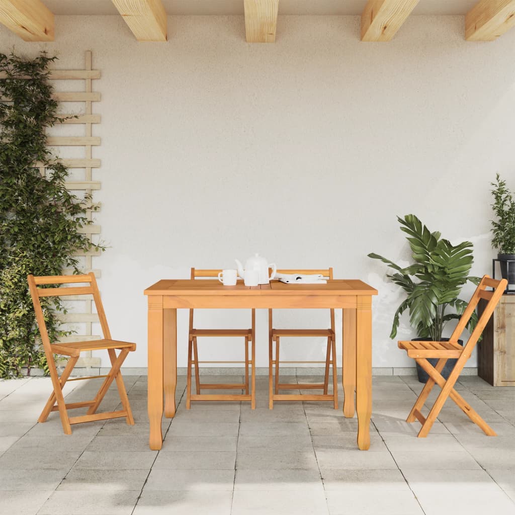 Folding Chairs 4 pcs Solid Wood Acacia