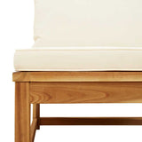 5 Piece Garden Lounge Set with Cushions Solid Wood Acacia - Rear View