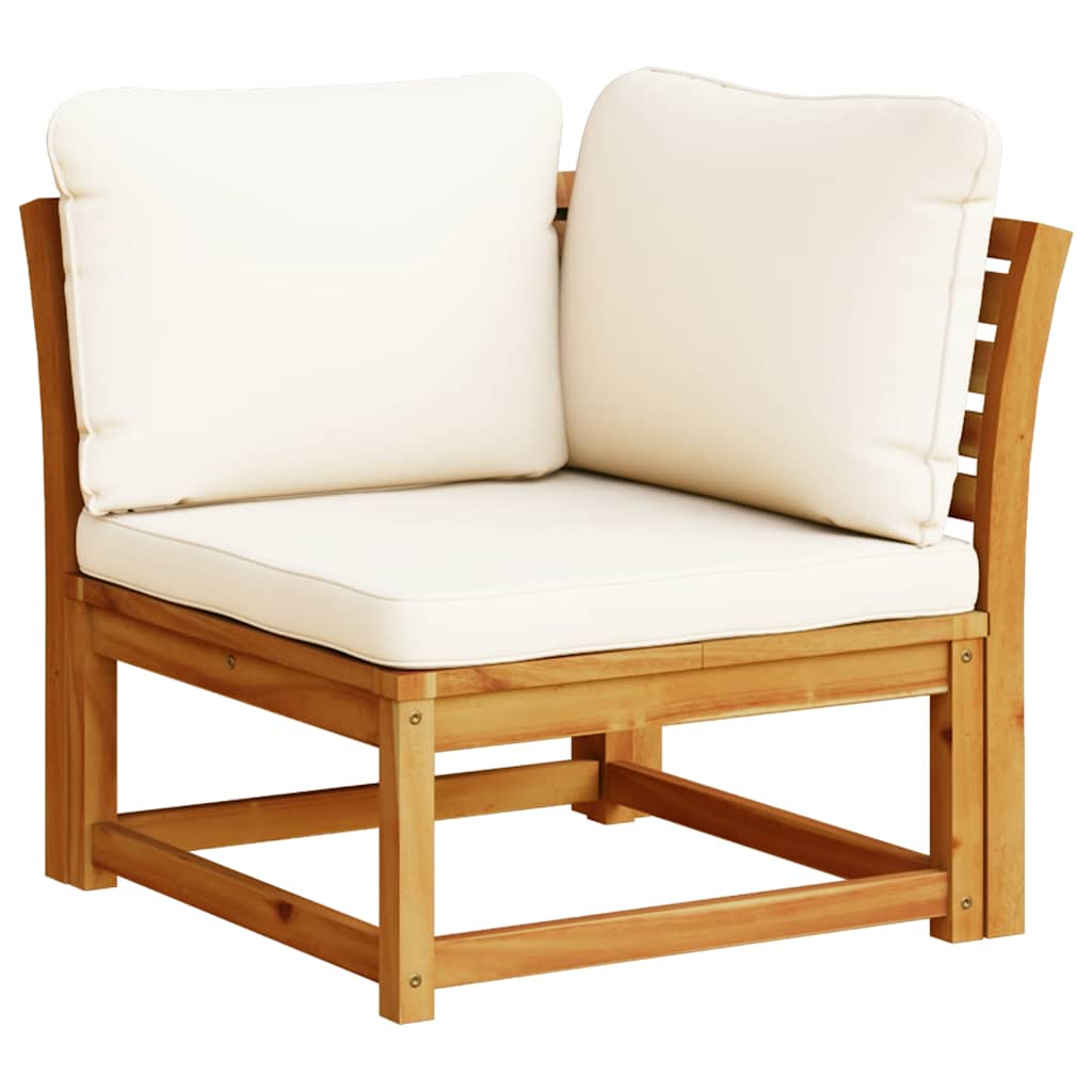 6 Piece Garden Lounge Set with Cushions Solid Wood Acacia