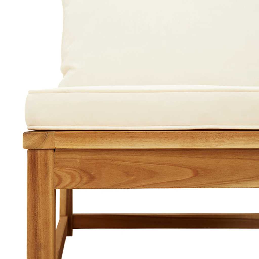 6 Piece Garden Lounge Set with Cushions Solid Wood Acacia