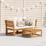 Garden Sofa with Cushions 2-Seater Solid Wood Acacia - Side View