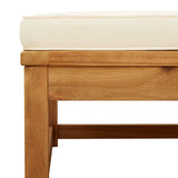 6 Piece Garden Lounge Set with Cushions Solid Wood Acacia - Close-Up Angle