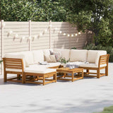 8 Piece Garden Lounge Set with Cushions Solid Wood Acacia