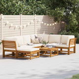 8 Piece Garden Lounge Set with Cushions Solid Wood Acacia