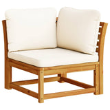 10 Piece Garden Lounge Set with Cushions Solid Wood Acacia - Side View