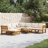 9 Piece Garden Lounge Set with Cushions Solid Wood Acacia