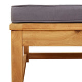 9 Piece Garden Lounge Set with Cushions Solid Wood Acacia - Rear View