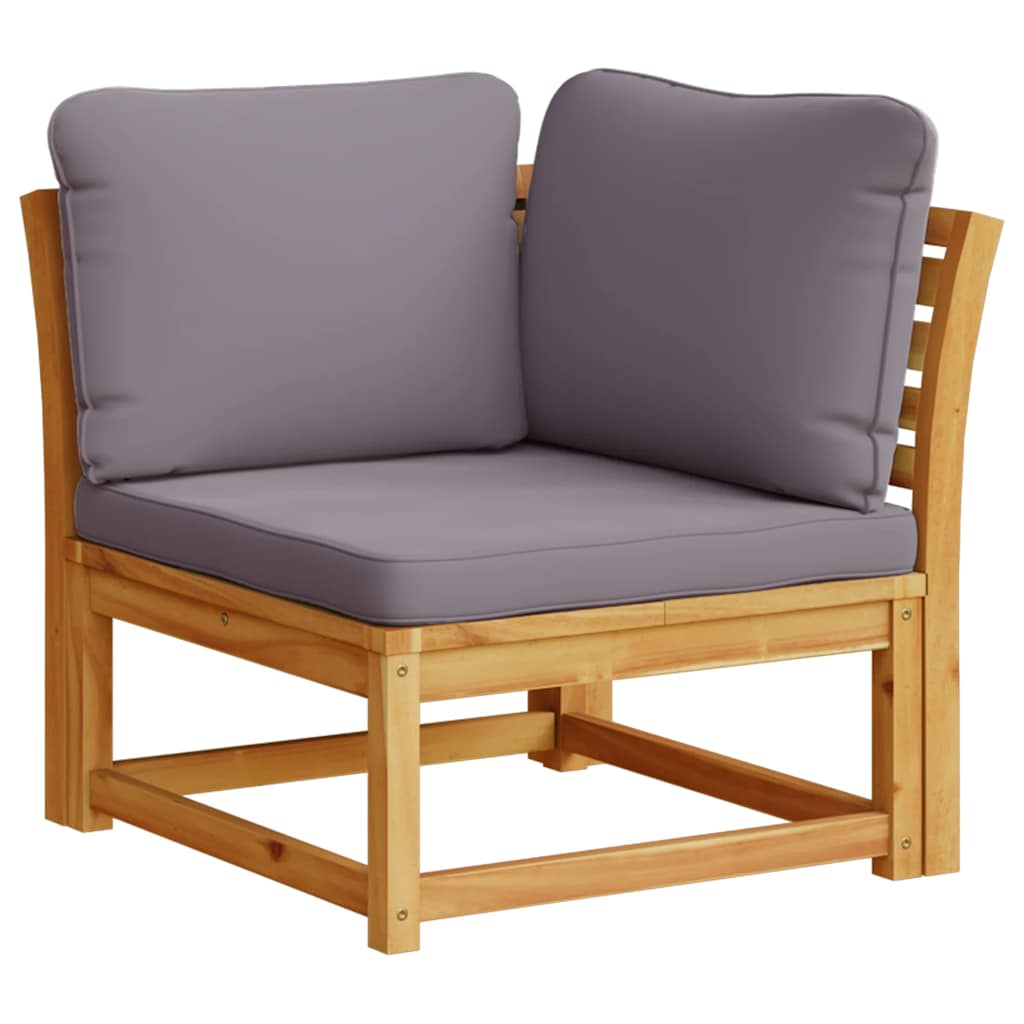 10 Piece Garden Lounge Set with Cushions Solid Wood Acacia