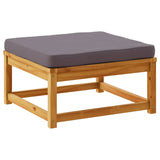 11 Piece Garden Lounge Set with Cushions Solid Wood Acacia - 45-Degree Angle