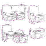 11 Piece Garden Lounge Set with Cushions Solid Wood Acacia - Extra Image