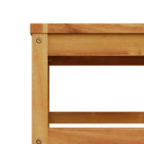 9 Piece Garden Lounge Set with Cushions Solid Wood Acacia - Rear View