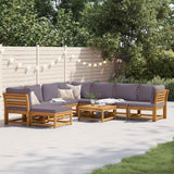 9 Piece Garden Lounge Set with Cushions Solid Wood Acacia