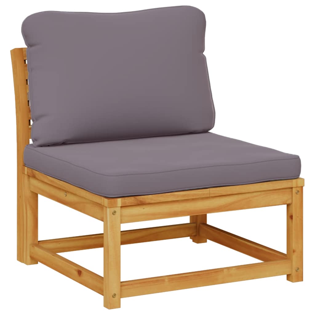 7 Piece Garden Lounge Set with Cushions Solid Wood Acacia
