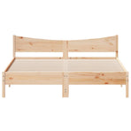 Bed Frame without Mattress 180x200 cm Solid Wood Pine