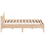 Bed Frame without Mattress 180x200 cm Solid Wood Pine