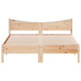 Bed Frame without Mattress 150x200 cm Solid Wood Pine - Top-Down View