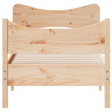 Bed Frame without Mattress 92x187 cm Single Solid Wood Pine