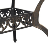 5 Piece Garden Dining Set Bronze Cast Aluminium - 45-Degree Angle