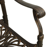 5 Piece Garden Dining Set Bronze Cast Aluminium - Extra Image