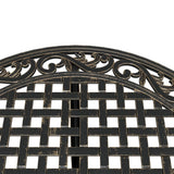 3 Piece Bistro Set Bronze Cast Aluminium - Rear View
