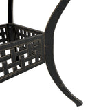 3 Piece Bistro Set Bronze Cast Aluminium - 45-Degree Angle