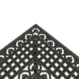 3 Piece Bistro Set Bronze Cast Aluminium - Rear View