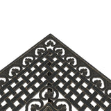 5 Piece Garden Dining Set Bronze Cast Aluminium - Rear View
