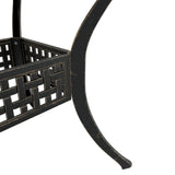 3 Piece Bistro Set Bronze Cast Aluminium - 45-Degree Angle