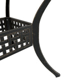 5 Piece Garden Dining Set Bronze Cast Aluminium - 45-Degree Angle