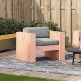 Garden Sofa 79x60x62 cm Solid Wood Douglas - Side View