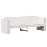 Garden Sofa 3-Seater White 189x60x62 cm Solid Wood Pine