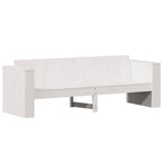 Garden Sofa 3-Seater White 189x60x62 cm Solid Wood Pine