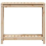Potting Table with Shelf 82.5x35x75 cm Solid Wood Pine - 45-Degree Angle