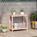 Potting Table with Shelf 82.5x35x75 cm Solid Wood Douglas - Side View
