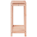 Potting Table with Shelf 82.5x35x75 cm Solid Wood Douglas - Rear View