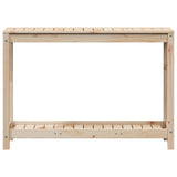 Potting Table with Shelf 108x35x75 cm Solid Wood Pine - 45-Degree Angle