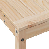 Potting Table with Shelf 108x35x75 cm Solid Wood Pine - Low Angle