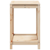 Potting Table with Shelf 82.5x50x75 cm Solid Wood Pine - Rear View