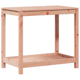 Potting Table with Shelf 82.5x50x75 cm Solid Wood Douglas - Front View